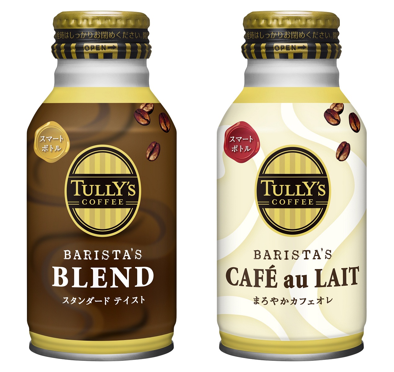 「TULLY'S COFFEE BARISTA’S BLEND」「同 BARISTA’S CAFÉ au LAIT」 6月1日（月）全国の自動